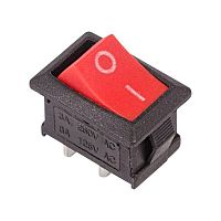 36-2111 Выключатель клавишный 250В 6А (2с) ON-OFF красн. Mini (RWB-201 SC-768) Rexant 
