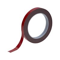 09-6012 Скотч двухсторонний 12ммх5м красн. на сер. основе Rexant 