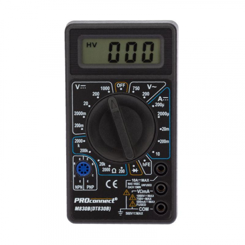 13-3011 Мультиметр портативный M830B (DT830B) PROCONNECT 