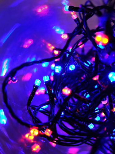 4690601040121 Гирлянда LD120-MG-E 120LED 12м мерц. Shlights  фото 3