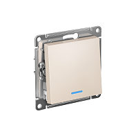 ATN000263 Переключатель проходной 1-кл. СП AtlasDesign 10А IP20 (сх. 6а) 10AX с подсветкой механизм беж. SE 