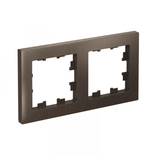 ATN000602 Рамка 2-м AtlasDesign универс. мокко SE 