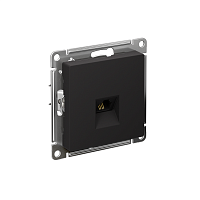 ATN001081 Розетка телефонная 1-м СП AtlasDesign RJ11 механизм карбон SE 