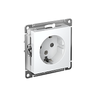 ATN000143 Розетка 1-м СП AtlasDesign 16А IP20 с заземл. механизм бел. SE 