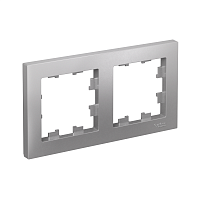 ATN000302 Рамка 2-м AtlasDesign универс. алюм. SE 