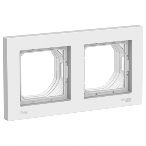 ATN440102 Рамка 2-м AtlasDesign Aqua IP44 бел. SE 