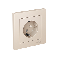 ATN000244 Розетка 1-м СП AtlasDesign 16А IP20 с заземл. защ. шторки в сборе беж. SE 