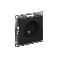ATN001049 Розетка 1-м СП AtlasDesign 16А IP20 без заземл. защ. шторки механизм карбон SE 