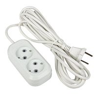 UBA10-275-2-02 Удлинитель 2х2м без заземл. 10А IP20 Эксперт 2.2кВт ПВС 2х0.75 PROxima EKF 