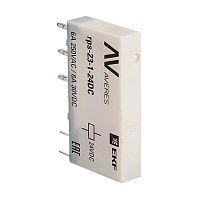 rps-23-1-24DC Реле промежуточное РП slim 23/1 6А 24В DC AVERES EKF 