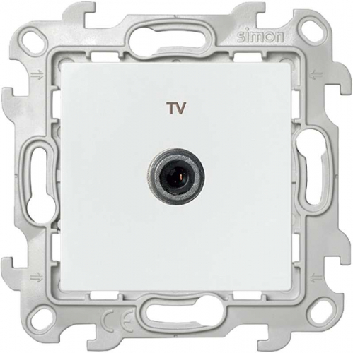 2450477-030 Розетка телевизионная одиночная TV СП Simon 24 IP20 механизм бел. Simon 