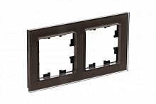 ATN320602 Рамка 2-м AtlasDesign Nature стекло мокко SE 