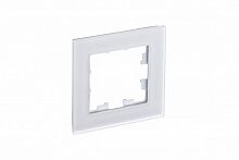 ATN330101 Рамка 1-м AtlasDesign Nature матов. стекло бел. SE 