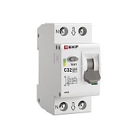 afdd-2-32C-pro Устройство защиты от дугового пробоя (УЗДП) 1P+N C 32А 6кА с авт. выкл. PROxima EKF 