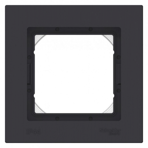 ATN441001 Рамка 1-м AtlasDesign Aqua IP44 карбон SE  фото 2