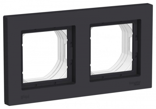ATN441002 Рамка 2-м AtlasDesign Aqua IP44 карбон SE 