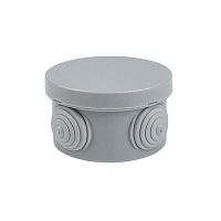 plc-kmr-040-038-r Коробка распаячная КМР-040-038 наружная с крышкой 65х40 4 мембранных ввода IP54 розн. стикер PROxima EKF 