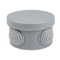 plc-kmr-040-039-r Коробка распаячная КМР-040-039 наружная с крышкой 85х40 4 мембранных ввода IP54 розн. стикер PROxima EKF 