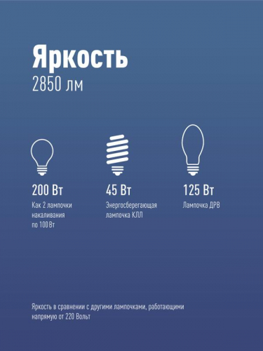 LksmHWLED30WE2745 Лампа светодиодная HВтLED 30Вт 220В E27 4500К Космос  фото 3