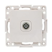 EYA00-027-10 Розетка телевизионная TV 1-м Стокгольм 5-862МГц 75Ом механизм бел. PROxima EKF 