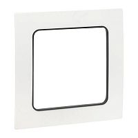EXM-G-304-10 Рамка 1-м Стокгольм бел. с линией цвета черн. PROxima EKF 