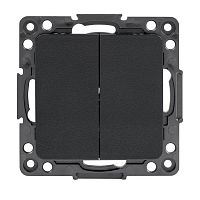 EZV10-023-10 Выключатель 2-кл. Стокгольм 10А механизм черн. PROxima EKF 