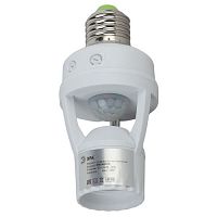 Б0043792 Датчик движения MD 015 E27 60Вт 360град. 6м IP20 (501600) бел. Эра 