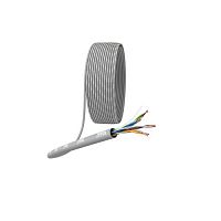 Б0044429 Кабель витая пара U/UTP кат.5E 4х2х24AWG solid CU PVC сер. (м) Эра 