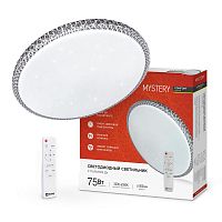 4690612034829 Светильник светодиодный COMFORT MYSTERY 75Вт 3000-6500К 6000лм 230В 500х65мм с пультом ДУ IN HOME 