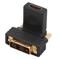 17-6812 Переходник штекер DVI-D - гнездо HDMI поворотный Rexant 