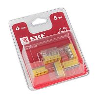 plc-smk-2273-244b Клемма строительно-монтажная СМК 2273-244 4-проводная 0.5-2.5кв.мм с пастой (блист.5шт) PROxima EKF 