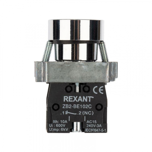 36-5521 Кнопка XB2 желт. NO Rexant  фото 4