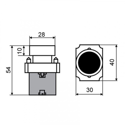 36-5521 Кнопка XB2 желт. NO Rexant  фото 6