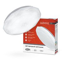 4690612038674 Светильник светодиодный DECO ДАЙМОНД 48Вт 4000К 4320лм 230В 380х55мм IN HOME 