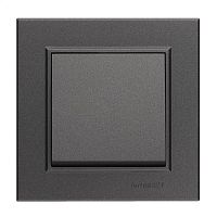 56050001 Выключатель 1-кл. СП Karea 10А IP20 дым. металлик Makel 