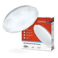 4690612038681 Светильник светодиодный DECO ДАЙМОНД 48Вт 6500К 3120лм 230В 377х73мм IN HOME 