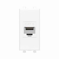 4400691 Розетка компьютерная 1мод. Avanti "Белое облако" RJ45 кат.6 без шторок модульная механизм DKC 