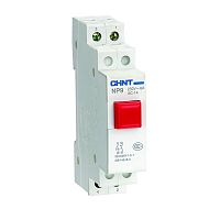 584057 Кнопка модульная NP9-01/2 без подсветки 1НЗ красн. (R) CHINT 
