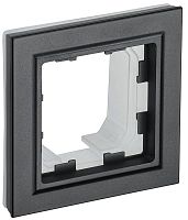 BR-M12-44-K02 Рамка 1-м IP44 BRITE РУ-1-БрЧ-44 черн. IEK 