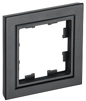 BR-M12-K02 Рамка 1-м BRITE РУ-1-БрЧ черн. IEK 