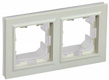 BR-M22-44-K10 Рамка 2-м IP44 BRITE РУ-2-БрКр-44 беж. IEK 