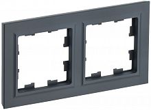 BR-M22-K53 Рамка 2-м BRITE РУ-2-БрГ графит IEK 