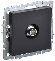 BR-A10-O-K02 Розетка телевизионная оконечная TV СП Brite РТВ11-0-БрЧ механизм черн. IEK 