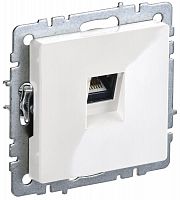 BR-K10-1-K01 Розетка компьютерная СП RJ45 кат.5E BRITE РК10-БрБ механизм бел. IEK 