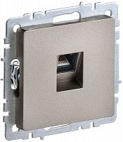 BR-K10-1-K37 Розетка компьютерная СП RJ45 кат.5E BRITE РК10-БрШ механизм шампань IEK 