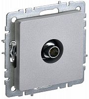 BR-A10-O-K47 Розетка телевизионная оконечная TV СП Brite РТВ11-0-БрА механизм алюм. IEK 