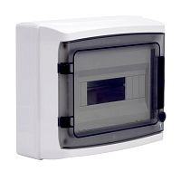 RB12W6TGD Щиток настенный 12мод. IP65 с дверцей с клеммн. блоком 63А сер. DKC 