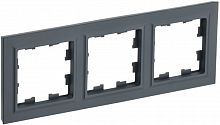 BR-M32-K53 Рамка 3-м BRITE РУ-3-БрГ графит IEK 