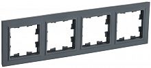 BR-M42-K53 Рамка 4-м BRITE РУ-4-БрГ графит IEK 