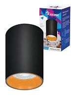 KFixtGU10_002Black Светильник светодиодный FixtGU10_002Black GU10 накладной черн. КОСМОС 